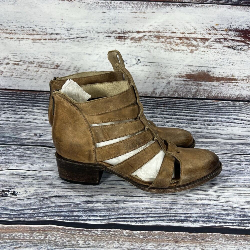Freebird by Steven Tan Cutout Ankle Booties